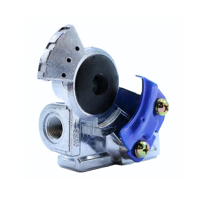 Mano Acople 3/8 con Ángulo Inclinado 90° Azul